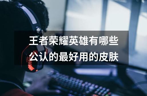 王者荣耀英雄有哪些公认的最好用的皮肤-第1张-游戏信息-龙启网