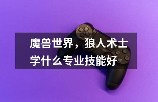魔兽世界，狼人术士学什么专业技能好-第1张-游戏信息-龙启网