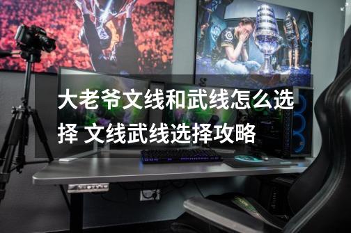 大老爷文线和武线怎么选择 文线武线选择攻略-第1张-游戏信息-龙启网