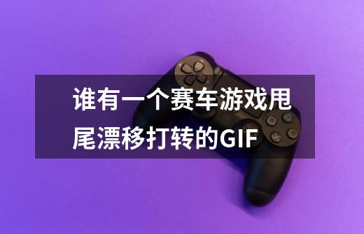 谁有一个赛车游戏甩尾漂移打转的GIF-第1张-游戏信息-龙启网