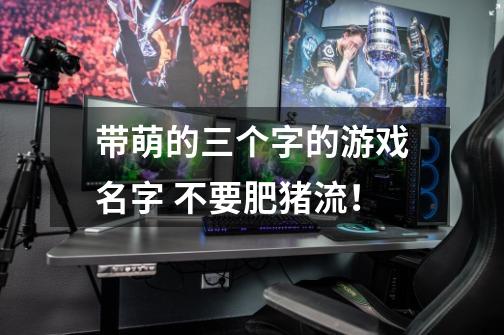 带萌的三个字的游戏名字 不要肥猪流！-第1张-游戏信息-龙启网
