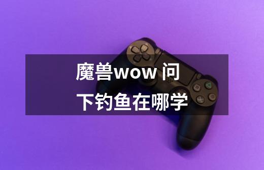 魔兽wow 问下钓鱼在哪学-第1张-游戏信息-龙启网