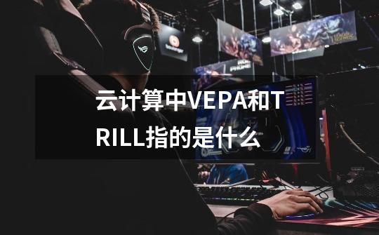 云计算中VEPA和TRILL指的是什么-第1张-游戏信息-龙启网