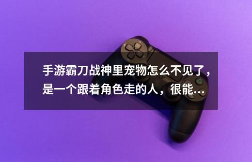 手游霸刀战神里宠物怎么不见了，是一个跟着角色走的人，很能抗的，怎-第1张-游戏信息-龙启网