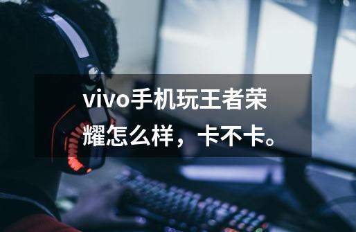 vivo手机玩王者荣耀怎么样,卡不卡。-第1张-游戏信息-龙启网