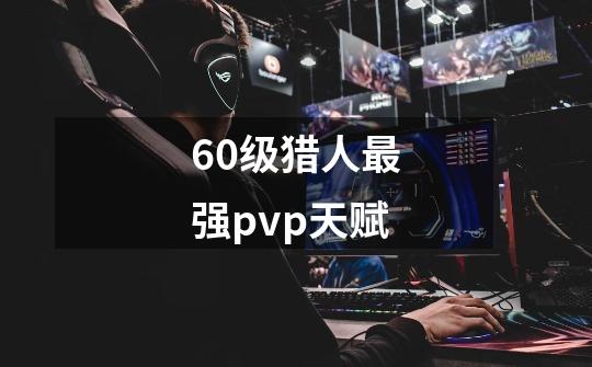 60级猎人最强pvp天赋-第1张-游戏信息-龙启网