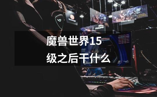 魔兽世界15级之后干什么-第1张-游戏信息-龙启网