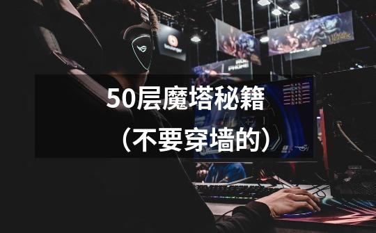 50层魔塔秘籍(不要穿墙的)-第1张-游戏信息-龙启网