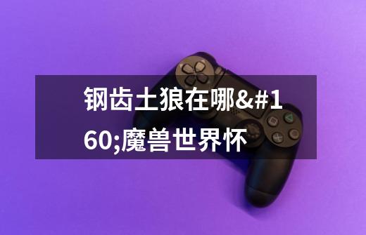 钢齿土狼在哪 魔兽世界怀-第1张-游戏信息-龙启网