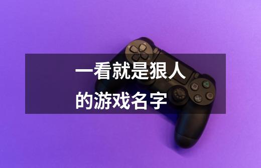 一看就是狠人的游戏名字-第1张-游戏信息-龙启网