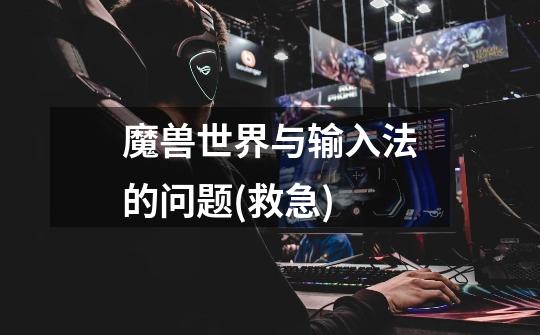 魔兽世界与输入法的问题(救急)-第1张-游戏信息-龙启网