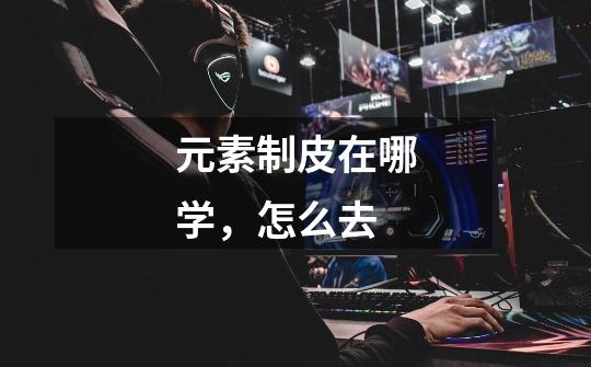 元素制皮在哪学,怎么去-第1张-游戏信息-龙启网