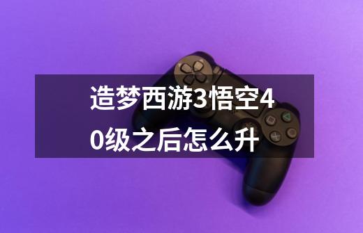 造梦西游3悟空40级之后怎么升-第1张-游戏信息-龙启网