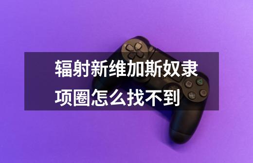 辐射新维加斯奴隶项圈怎么找不到-第1张-游戏信息-龙启网