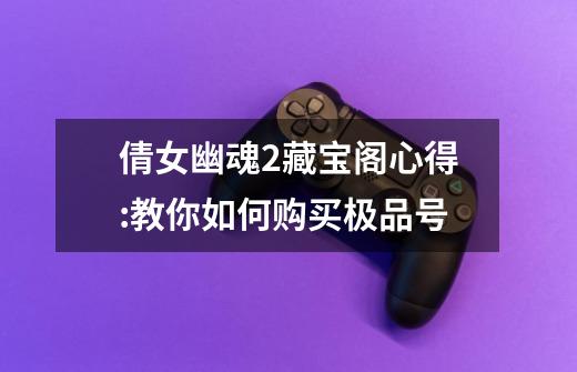 倩女幽魂2藏宝阁心得:教你如何购买极品号-第1张-游戏信息-龙启网