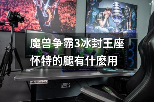 魔兽争霸3冰封王座怀特的腿有什麽用-第1张-游戏信息-龙启网