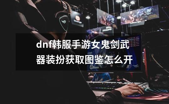 dnf韩服手游女鬼剑武器装扮获取图鉴怎么开-第1张-游戏信息-龙启网