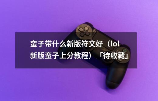 蛮子带什么新版符文好(lol新版蛮子上分教程)「待收藏」-第1张-游戏信息-龙启网
