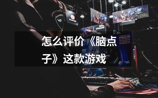 怎么评价《脑点子》这款游戏-第1张-游戏信息-龙启网