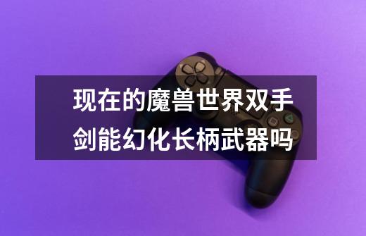 现在的魔兽世界双手剑能幻化长柄武器吗-第1张-游戏信息-龙启网