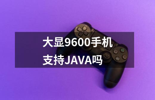 大显9600手机支持JAVA吗-第1张-游戏信息-龙启网