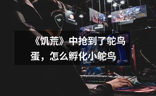 《饥荒》中抢到了鸵鸟蛋,怎么孵化小鸵鸟-第1张-游戏信息-龙启网