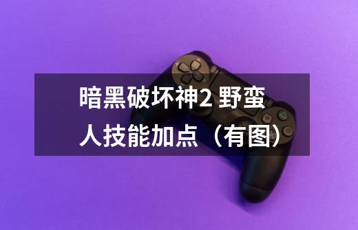暗黑破坏神2 野蛮人技能加点(有图)-第1张-游戏信息-龙启网