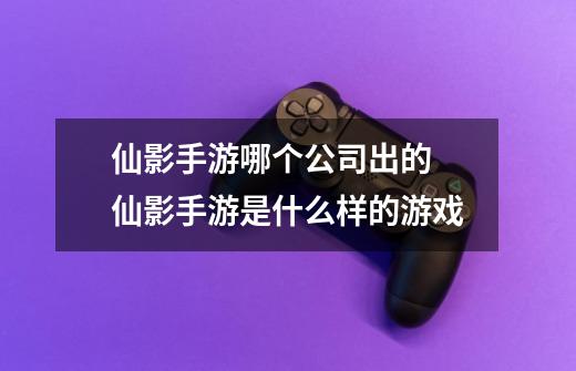 仙影手游哪个公司出的 仙影手游是什么样的游戏-第1张-游戏信息-龙启网