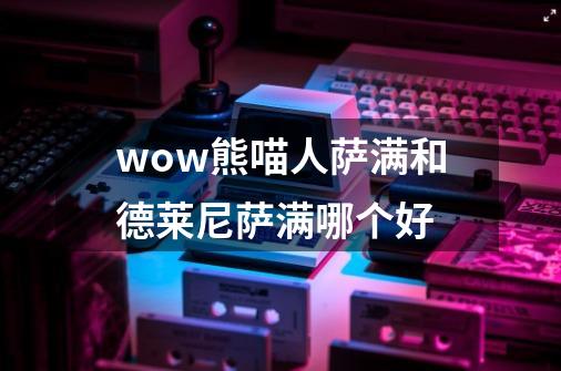 wow熊喵人萨满和德莱尼萨满哪个好-第1张-游戏信息-龙启网