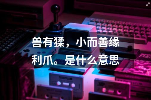 兽有猱,小而善缘利爪。是什么意思-第1张-游戏信息-龙启网
