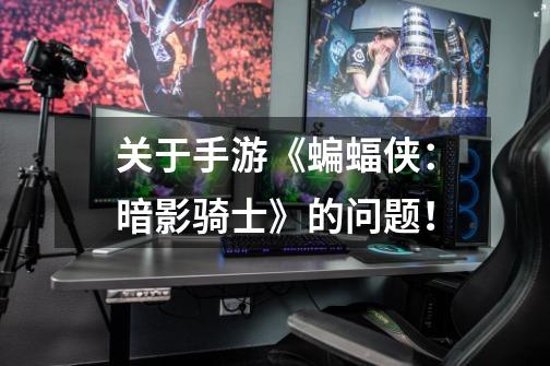 关于手游《蝙蝠侠：暗影骑士》的问题！-第1张-游戏信息-龙启网