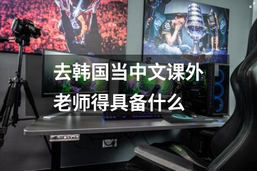 去韩国当中文课外老师得具备什么-第1张-游戏信息-龙启网