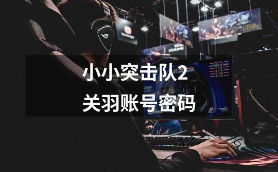 小小突击队2关羽账号密码-第1张-游戏信息-龙启网