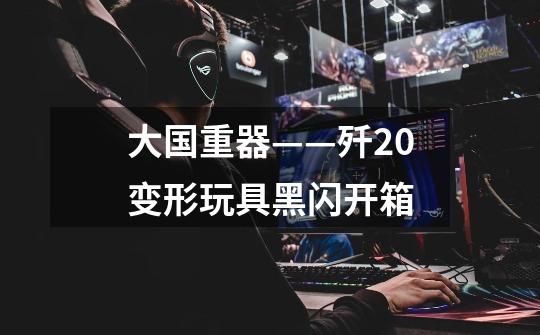 大国重器——歼20变形玩具黑闪开箱-第1张-游戏信息-龙启网