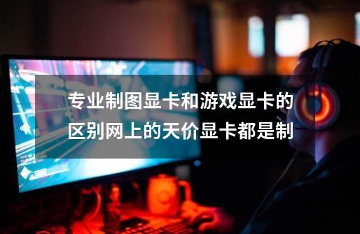 专业制图显卡和游戏显卡的区别网上的天价显卡都是制-第1张-游戏信息-龙启网