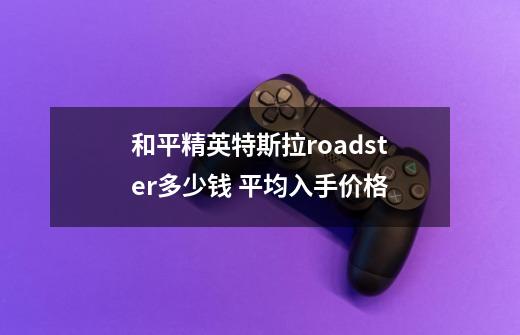 和平精英特斯拉roadster多少钱 平均入手价格-第1张-游戏信息-龙启网
