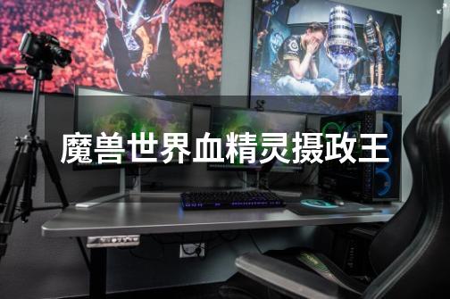魔兽世界血精灵摄政王-第1张-游戏信息-龙启网