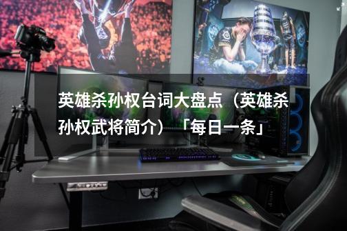 英雄杀孙权台词大盘点(英雄杀孙权武将简介)「每日一条」-第1张-游戏信息-龙启网