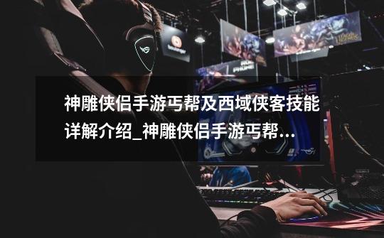 神雕侠侣手游丐帮及西域侠客技能详解介绍_神雕侠侣手游丐帮及西域侠客技能详解是什么-第1张-游戏信息-龙启网