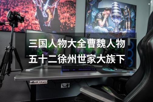 三国人物大全曹魏人物五十二徐州世家大族下-第1张-游戏信息-龙启网