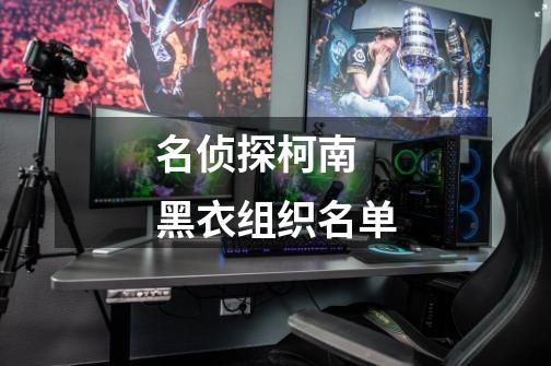 名侦探柯南 黑衣组织名单-第1张-游戏信息-龙启网
