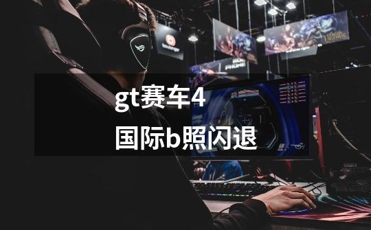 gt赛车4 国际b照闪退-第1张-游戏信息-龙启网