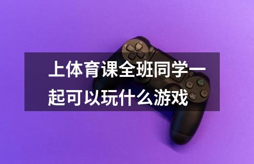 上体育课全班同学一起可以玩什么游戏-第1张-游戏信息-龙启网