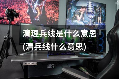 清理兵线是什么意思(清兵线什么意思)-第1张-游戏信息-龙启网