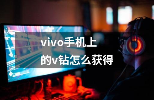 vivo手机上的v钻怎么获得-第1张-游戏信息-龙启网