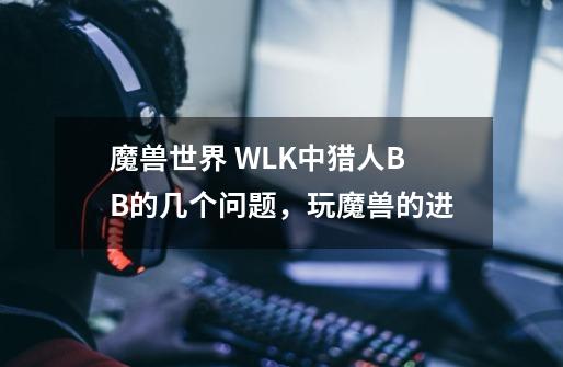 魔兽世界 WLK中猎人BB的几个问题,玩魔兽的进-第1张-游戏信息-龙启网