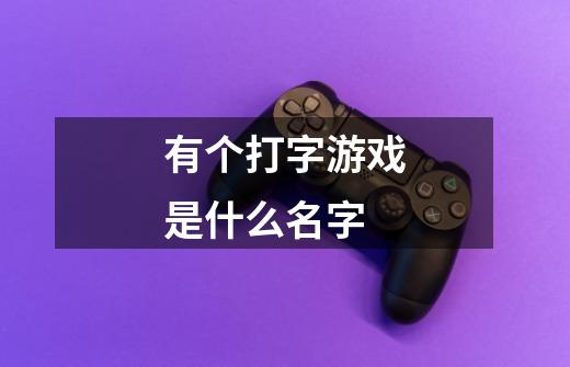 有个打字游戏是什么名字-第1张-游戏信息-龙启网