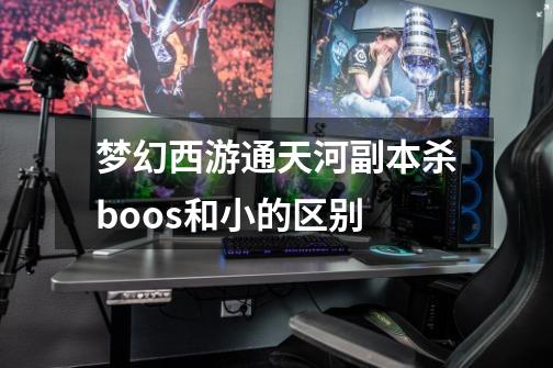 梦幻西游通天河副本杀boos和小的区别-第1张-游戏信息-龙启网