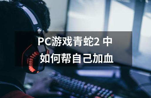 PC游戏青蛇2 中 如何帮自己加血-第1张-游戏信息-龙启网