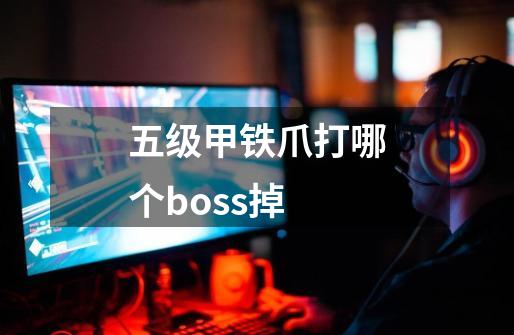 五级甲铁爪打哪个boss掉-第1张-游戏信息-龙启网